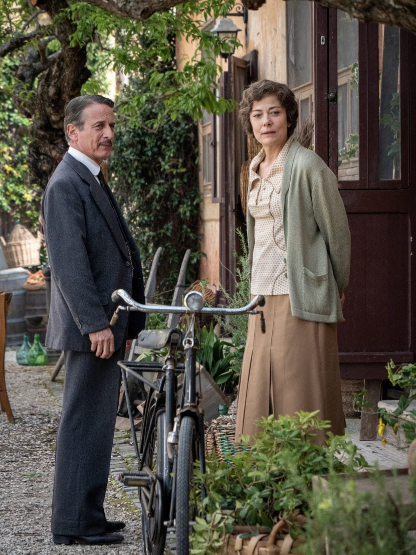 Cesare Bocci e Sandra Ceccarelli nel film di Rai 1 Margherita delle stelle.