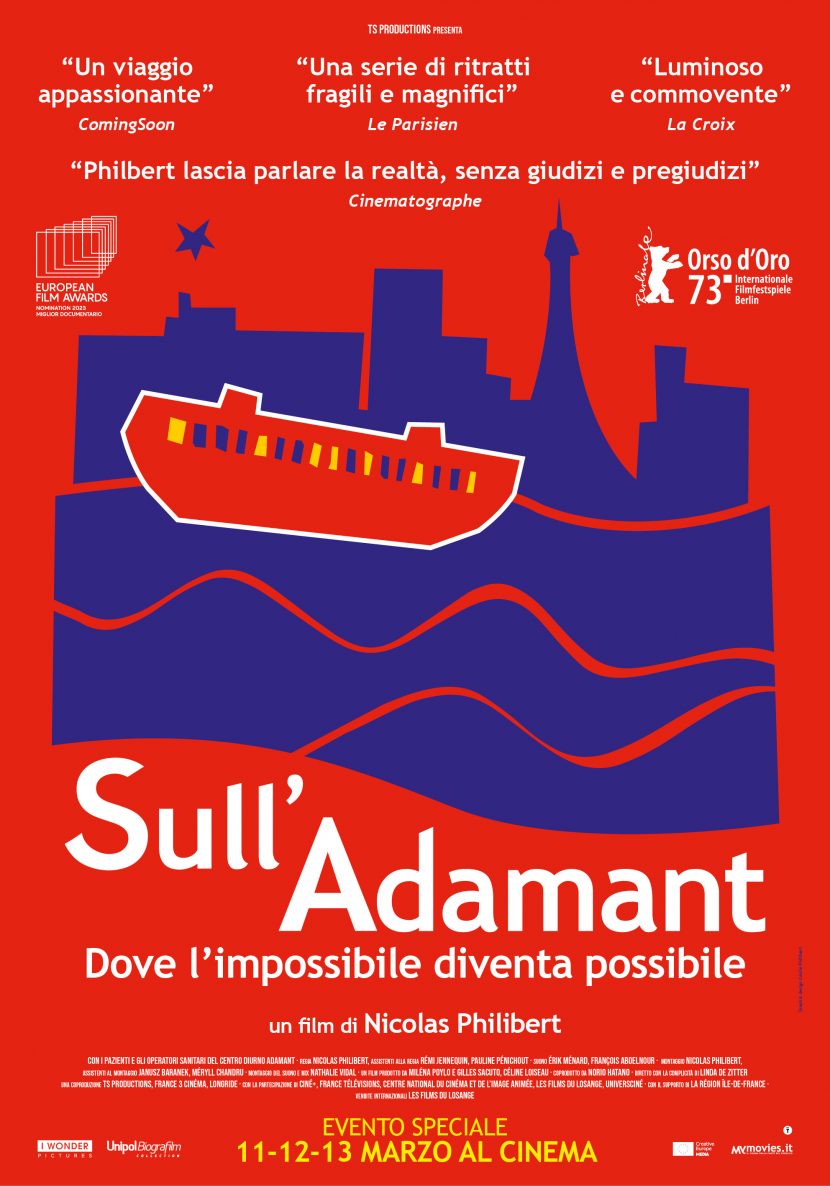 Il poster italiano del film Sull'Adamant.