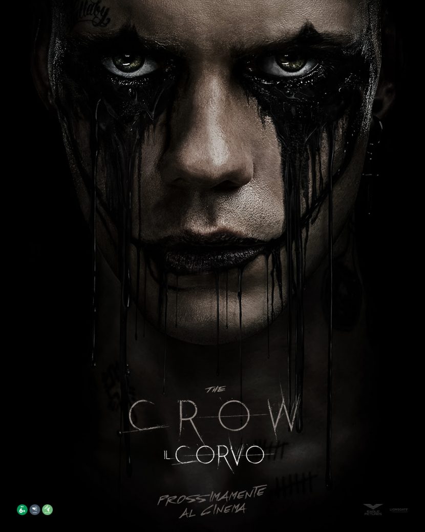 Il poster italiano del film The Crow - Il corvo.