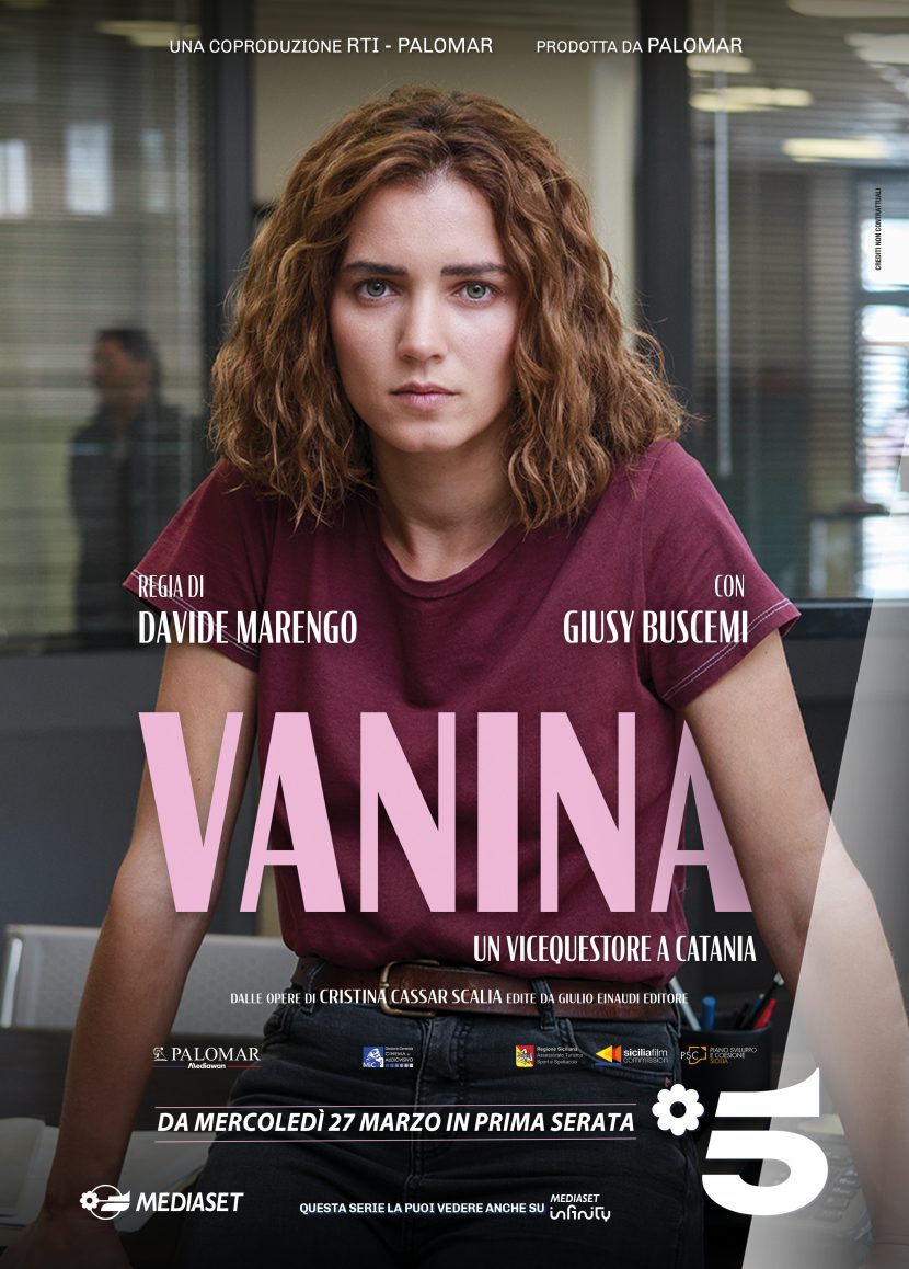 Il poster della serie tv di Canale 5 Vanina - Un vicequestore a Catania.