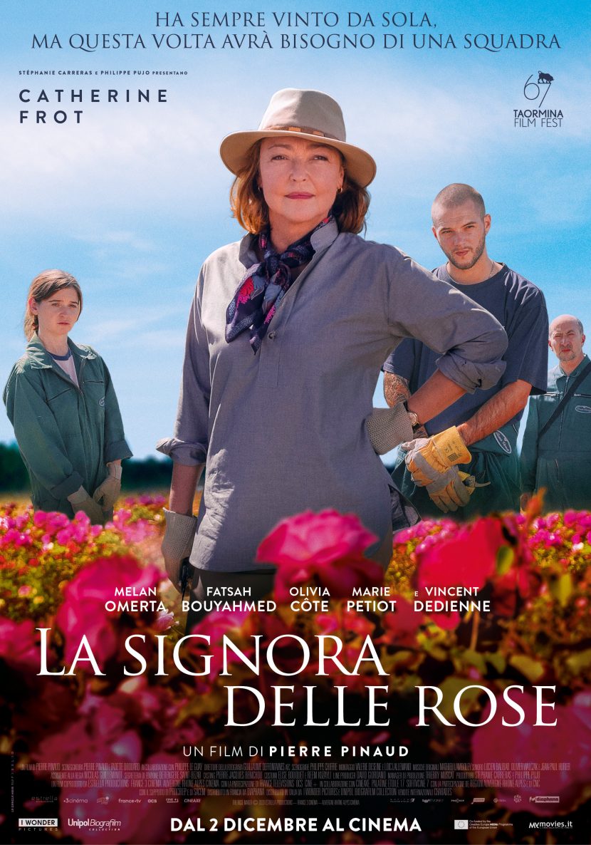 Il poster del film di Rai 1 La signora delle rose.