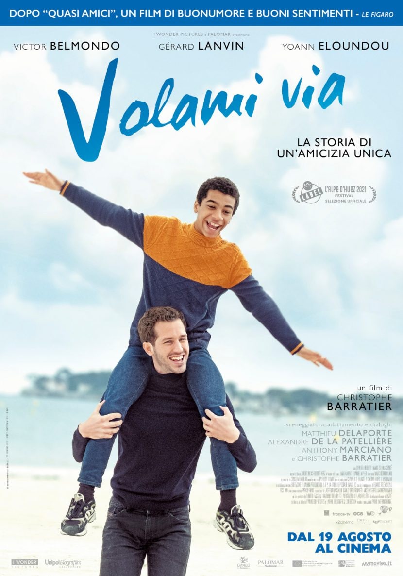 Il poster italiano del film di Rai 1 Volami via.