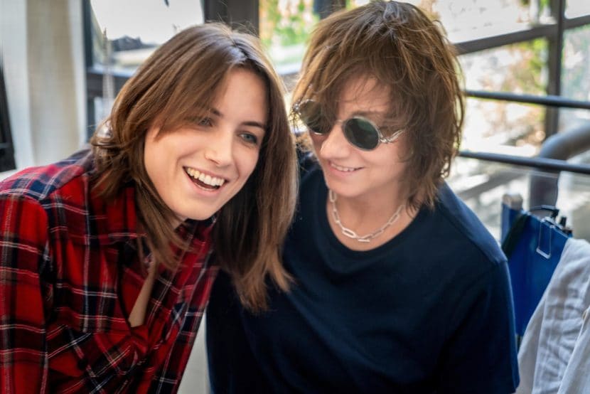 Letizia Toni e Gianna Nannini dietro le quinte del film Netflix Sei nell'anima.