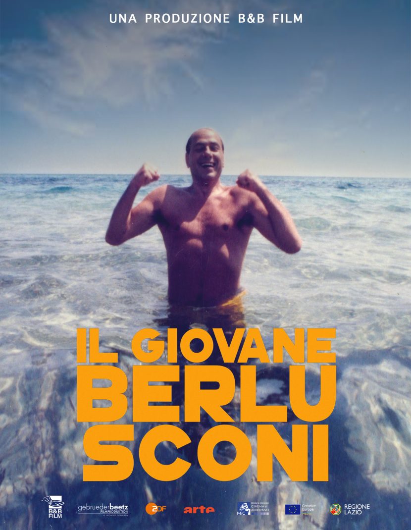 Il poster della docuserie Netflix Il giovane Berlusconi.