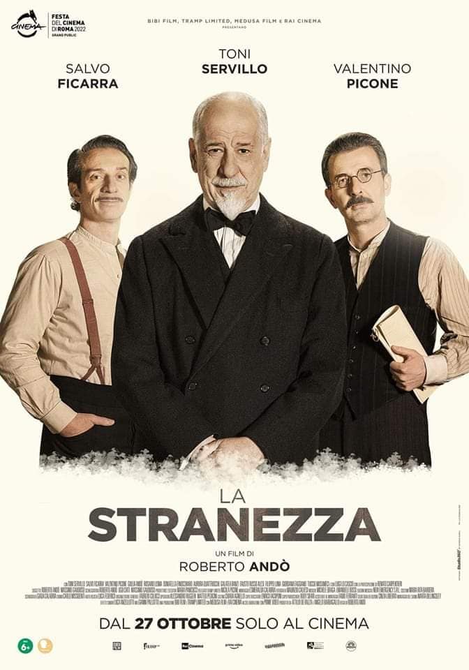 Il poster del film di Rai 1 La stranezza.