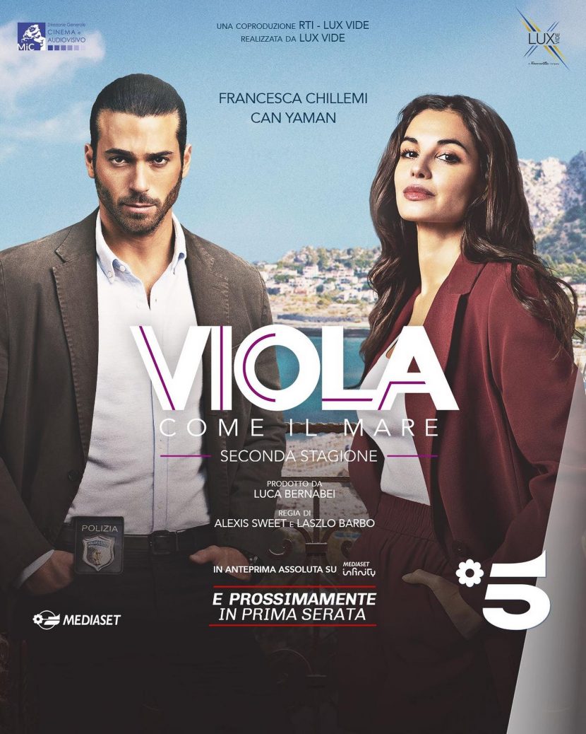 Il poster della serie tv di Canale 5 Viola come il Mare 2.