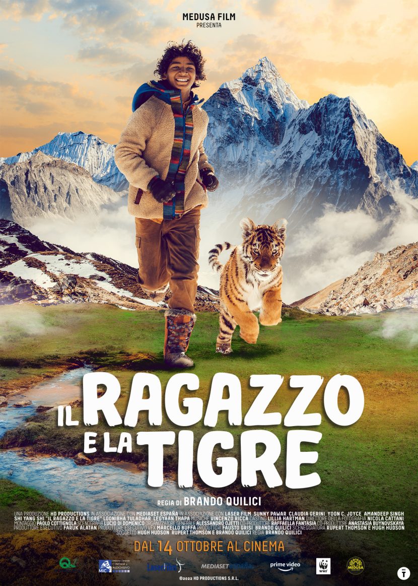 Il poster del film Il ragazzo e la tigre, ora su Netflix.