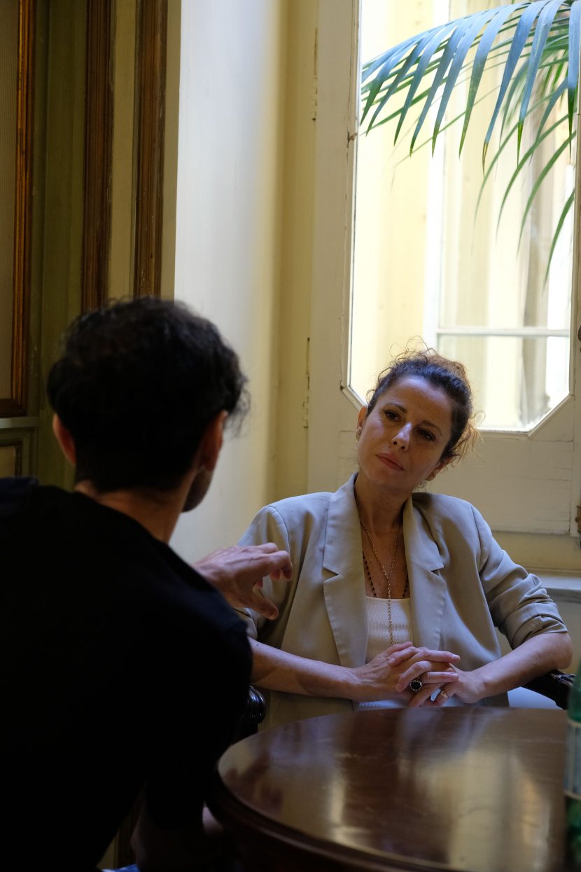 Anna Ammirati durante la nostra intervista (Location: Grand Hotel et des Palmes, Palermo).