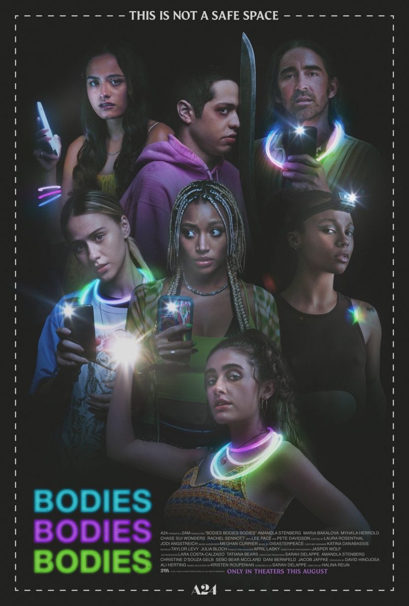 Il poster originale del film Bodies Bodies Bodies.