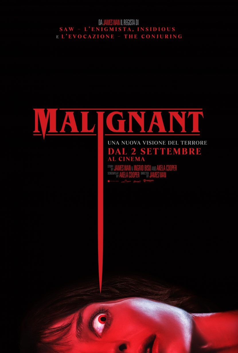 Il poster italiano del film di Rai 4 Malignant.