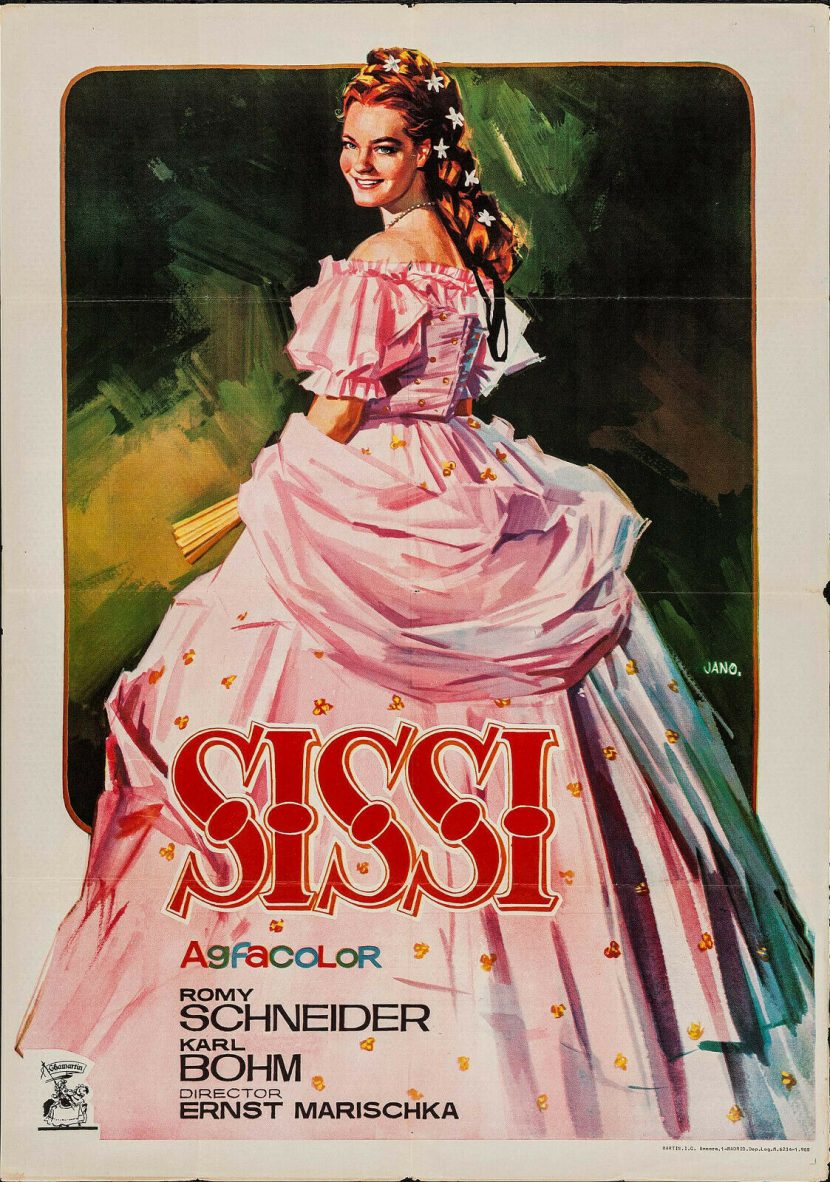 Uno dei poster internazionali del film La principessa Sissi.