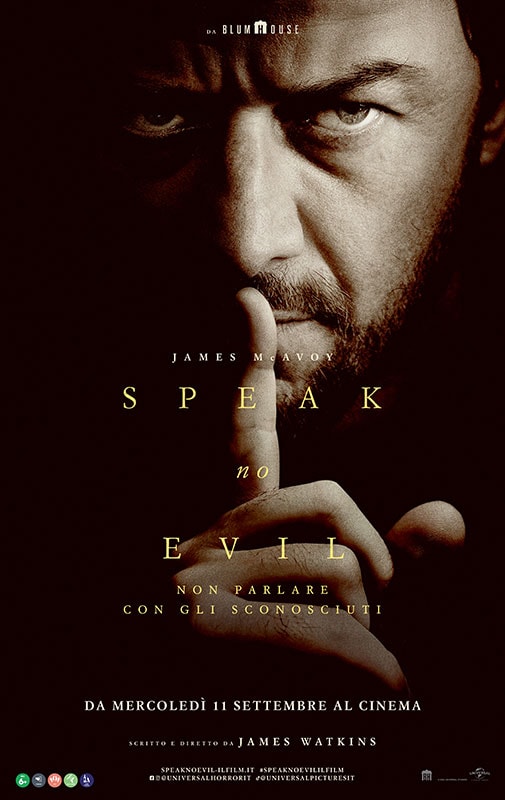 Il poster italiano del film Speak No Evil.