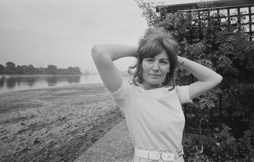 La scrittrice irlandese Edna O'Brien.