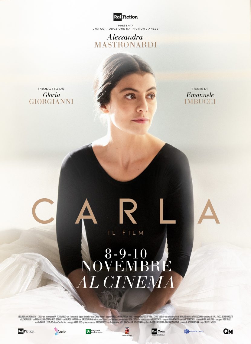 Il poster del film di Rai 3 Carla.