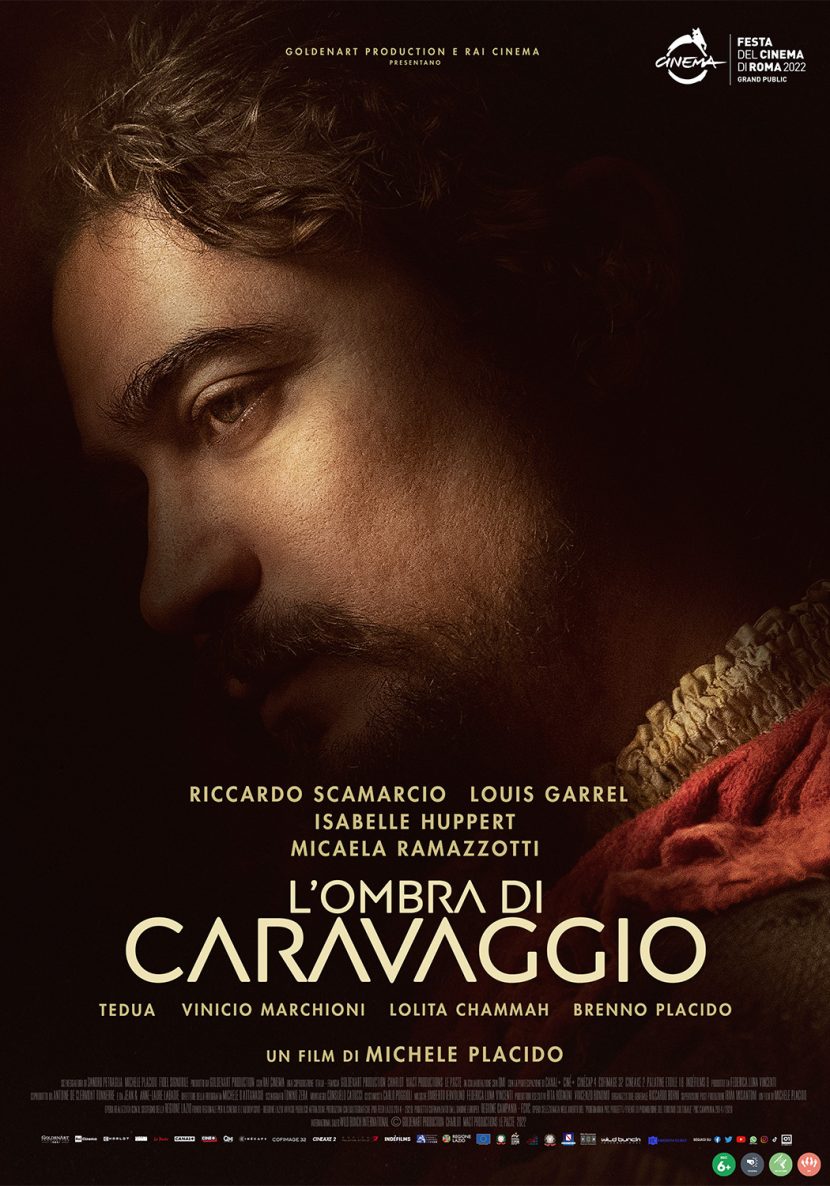 Il poster del film di Rai 3 L'ombra di Caravaggio.