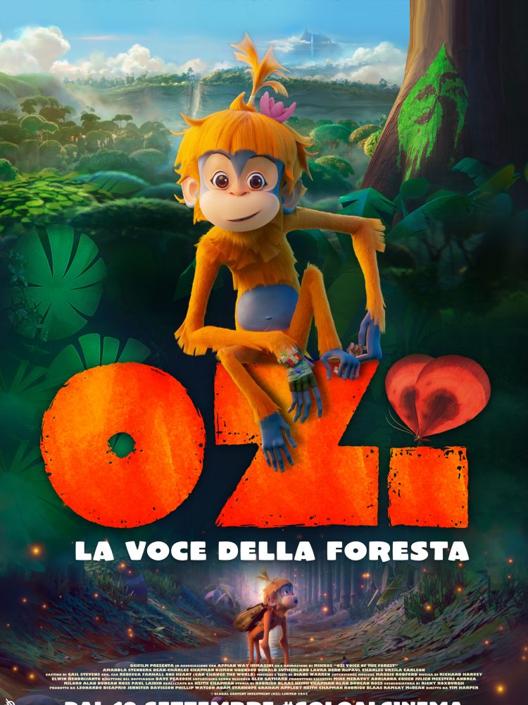 Il poster italiano del film Ozi - La voce della foresta.