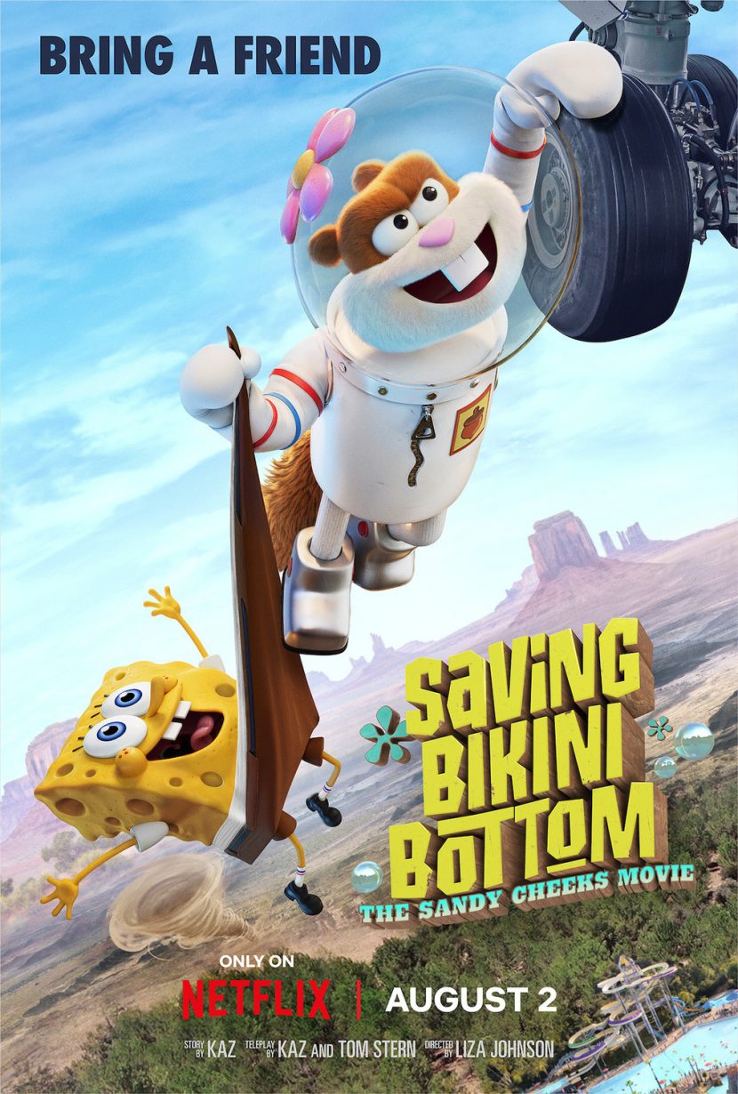 Il poster originale del film Netflix Saving Bikini Bottom.