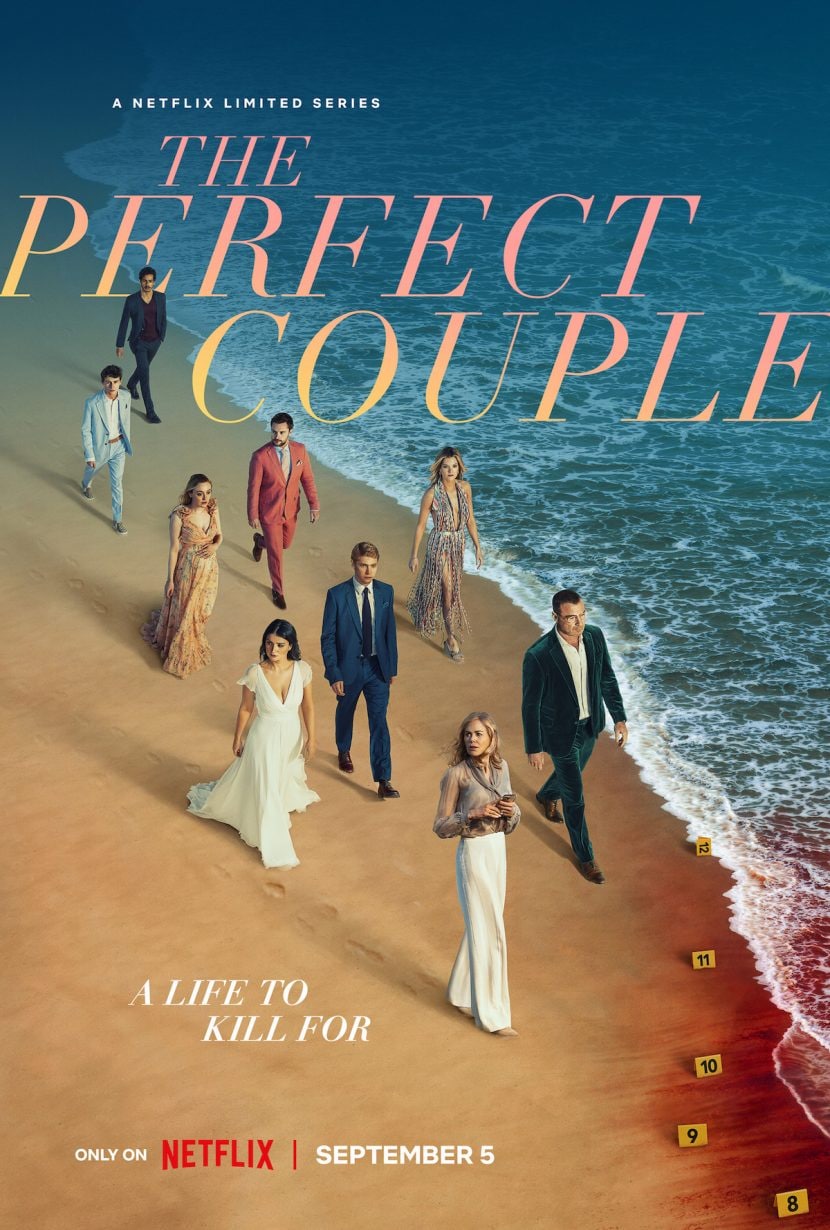 Il poster della serie tv Netflix The Perfect Couple.