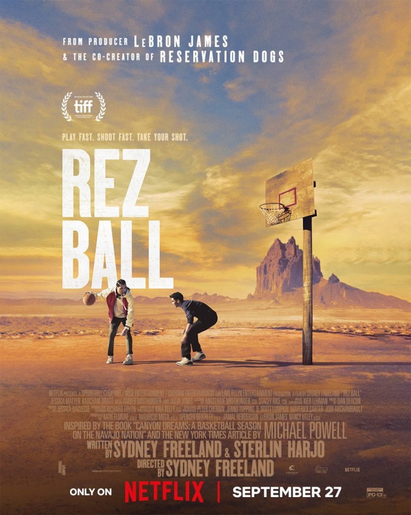 Il poster del film Netflix Rez Ball.