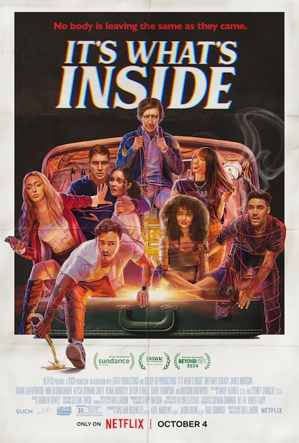 Il poster del film It's What's Inside.