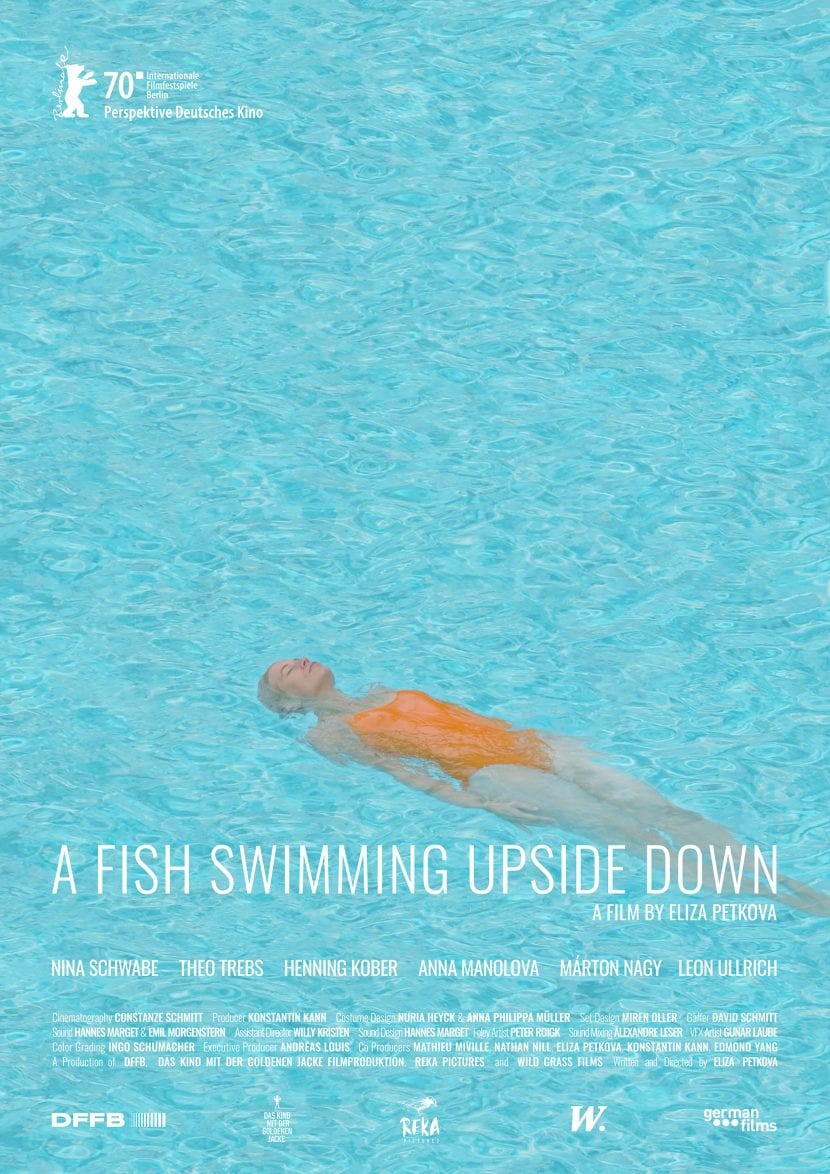 ll poster del film Un pesce che nuota sottosopra.