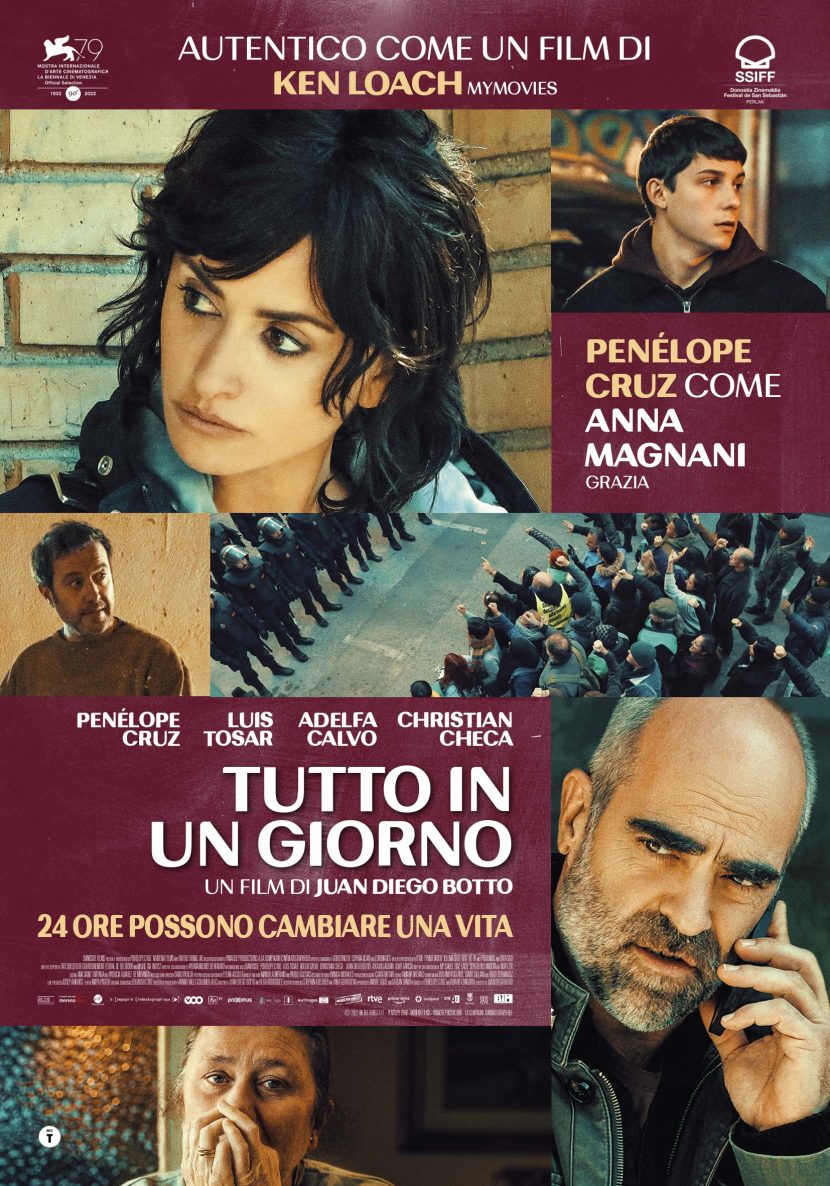 Il poster del film di Rai 3 Tutto in un giorno .