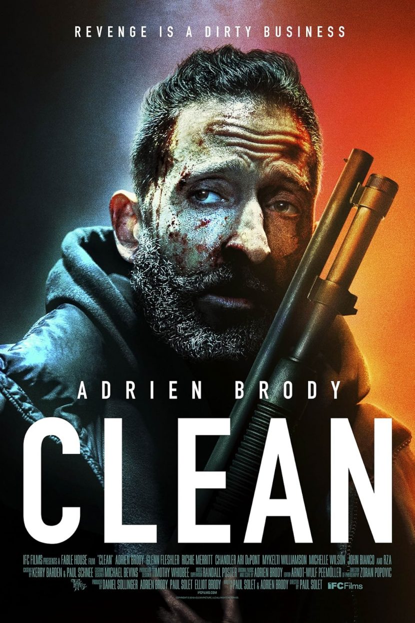 Il poster originale del film di Rai 4 Clean.