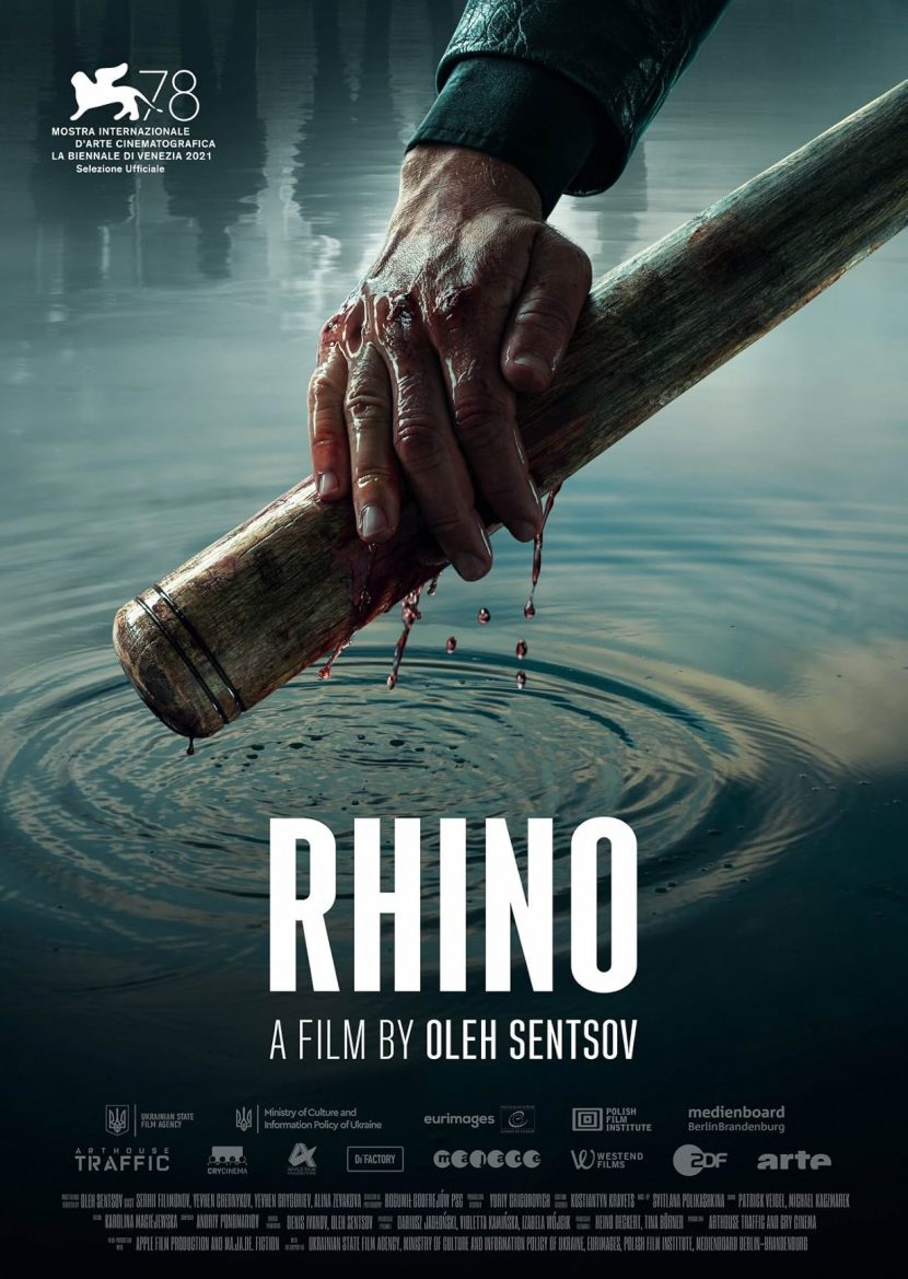 Il poster internazionale del film di Rai 4 Rhino.