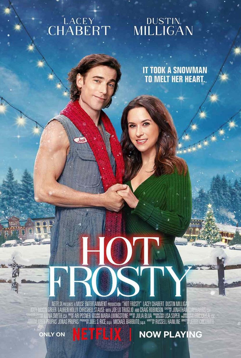 Il poster originale del film Netflix Hot Frosty - Una magia di Natale.