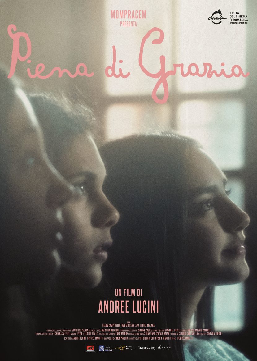 Il poster di Piena di grazia, il primo film di Andree Lucini.