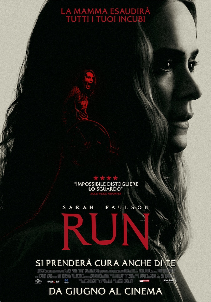 Il poster italiano del film di Rai 4 Run.