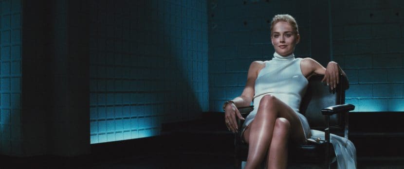 Sharon Stone nel film Basic Instinct.