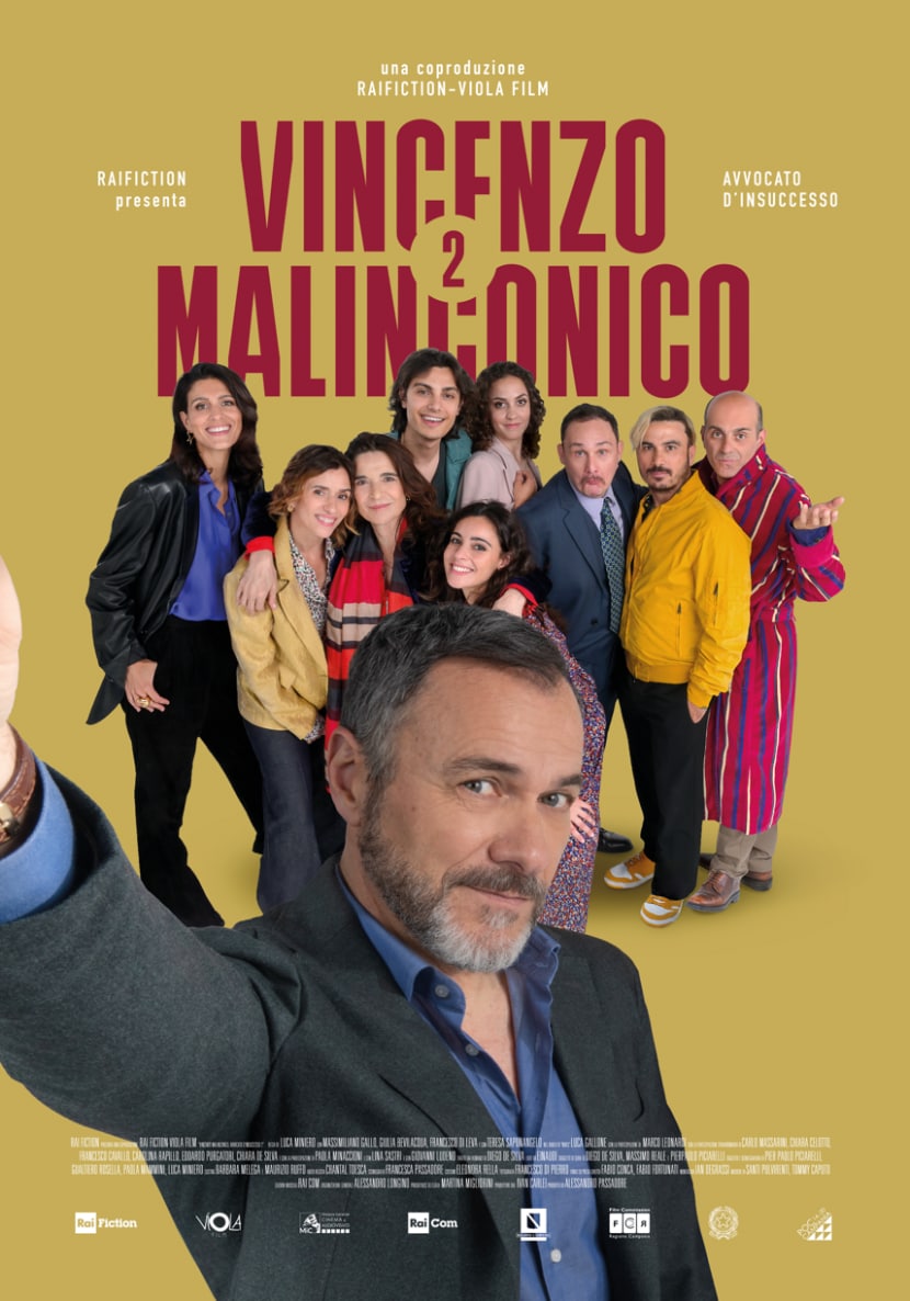 Il poster della serie tv di Rai 1 Vincenzo Malinconico 2.