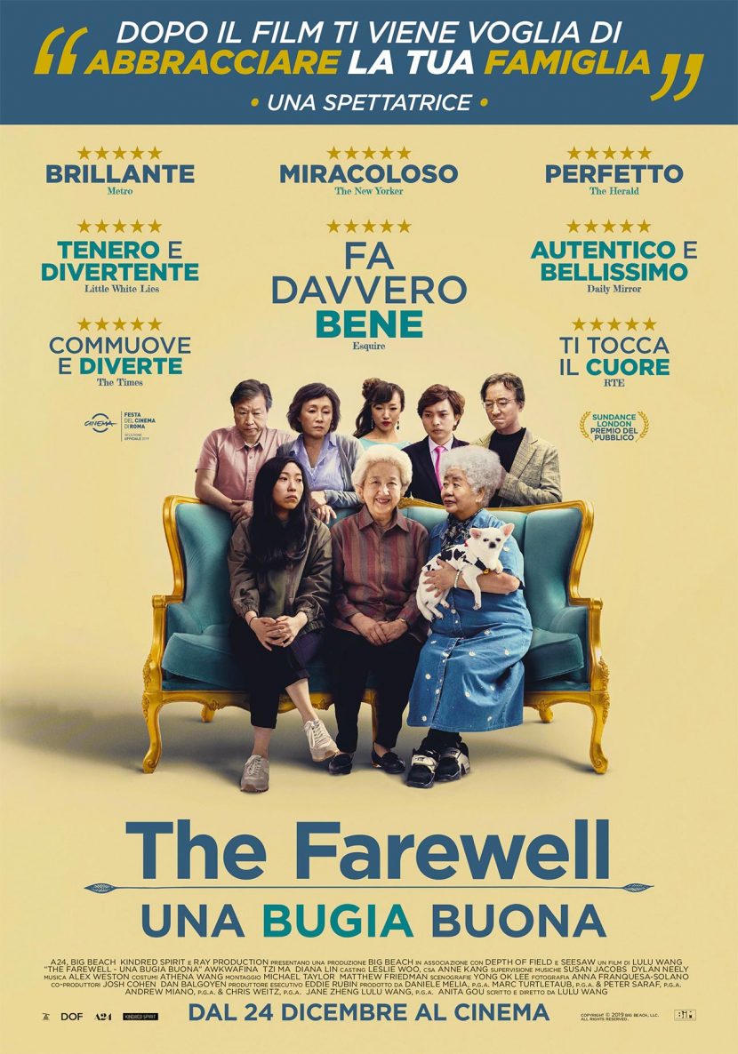 Il poster del film di Tv2000 The Farewell - Una bugia buona.