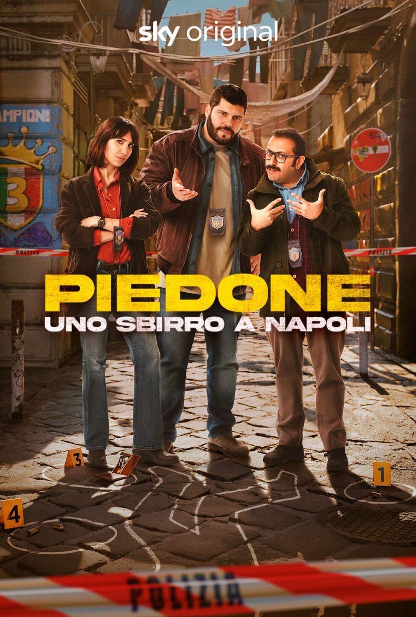 Il poster della serie tv Sky Piedone - Uno sbirro a Napoli.