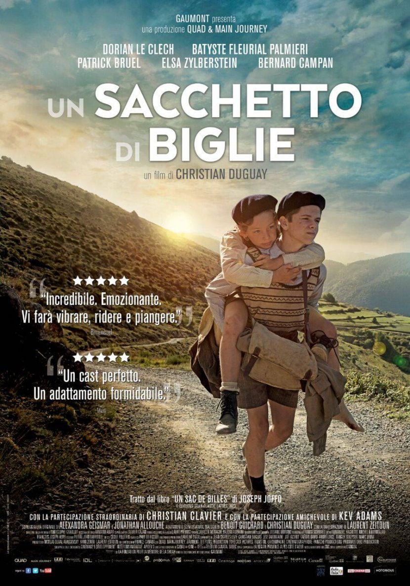 Il poster del film Un sacchetto di biglie.