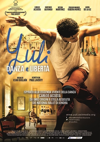 Il poster italiano del film di Tv2000 Yuli - Danza e libertà.